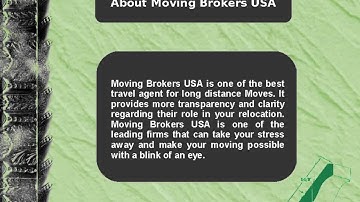 Moving Brokers USA - Search Budget Moving Agents With Us