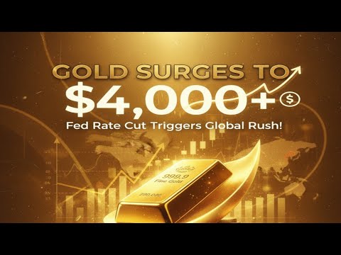 🔥 Gold Price Surges to $4,000+ | Fed Rate Cut & Global Tensions Boost ...