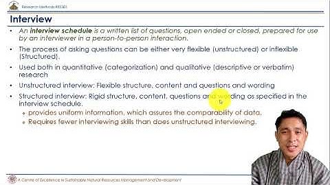 Data Collection Methods interview