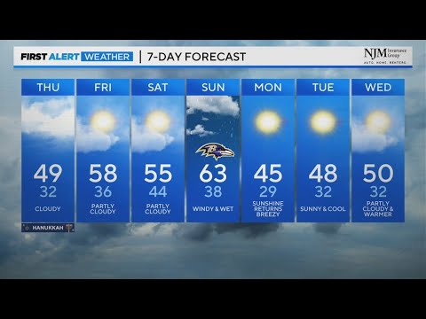 First Alert Meteorologist Tim Williams has your Thursday afternoon forecast | December 7, 2023
