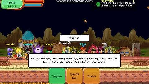 Ngọc rồng online 20/11 tặng x99 hoa được cải trang =]] đẹp v~