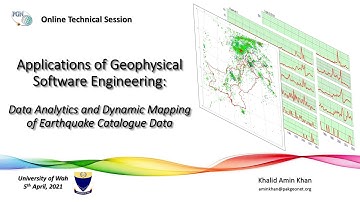 Geophysical Software Engineering: Data Analytics & Dynamic Mapping of Earthquake Catalogue Data-Q&A