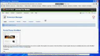 Joomla 1.5 Tutorial - Template Installation