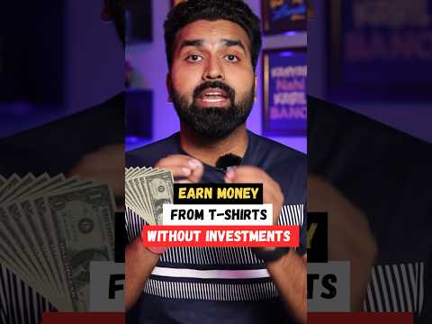 Earn Money from T-Shirts without Investment #shorts #viral #tshirts #earnmoney #canva