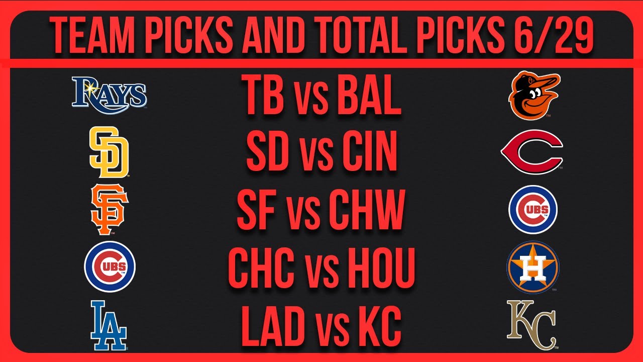 MLB Picks Today 6/29/25 | MLB Picks & Predictions Today 6/29/25