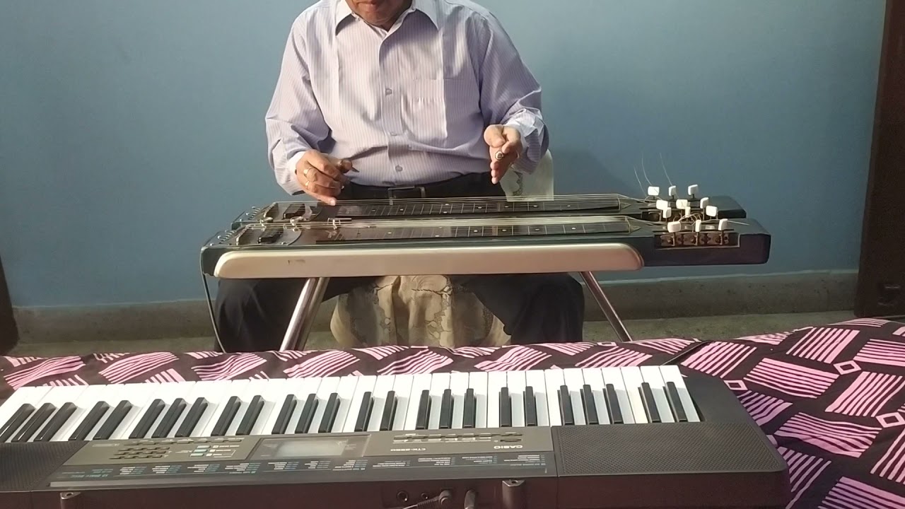 Hindi Song:-"Tumhi Mere Mandir Tumhi meri Pooja" on Steel Hawaiian guitar cover Sankar Das.