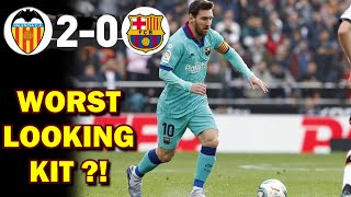 Barcelona lost 0-2 vs valencia with 80 % possession what do you think
about the new away kit ? color ?! design
