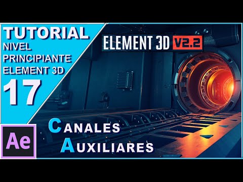 Curso Element 3D nivel principiante 17 "Canales auxiliares" // Tutorial E3D