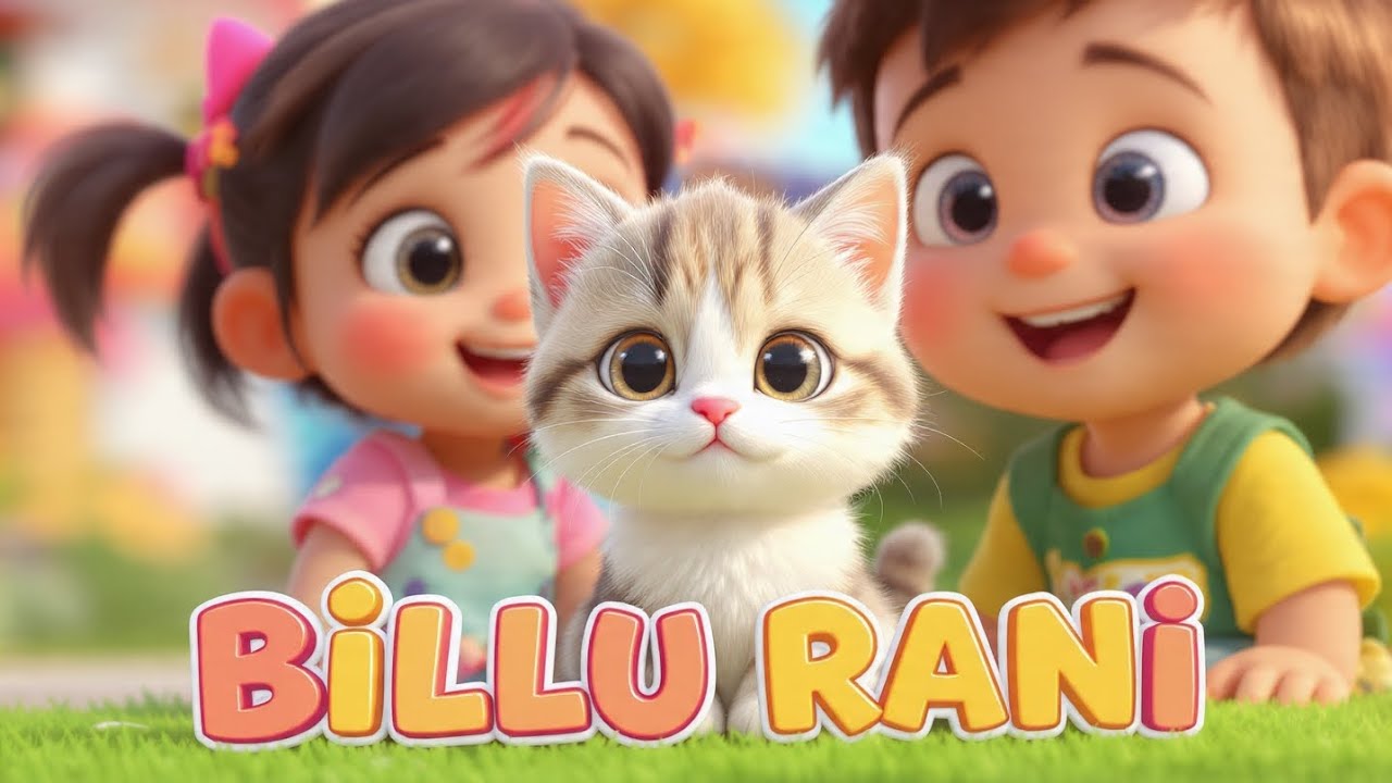 Billu Rani – Cute 3D Cat Story for Kids | kids song @cartoonAGJ