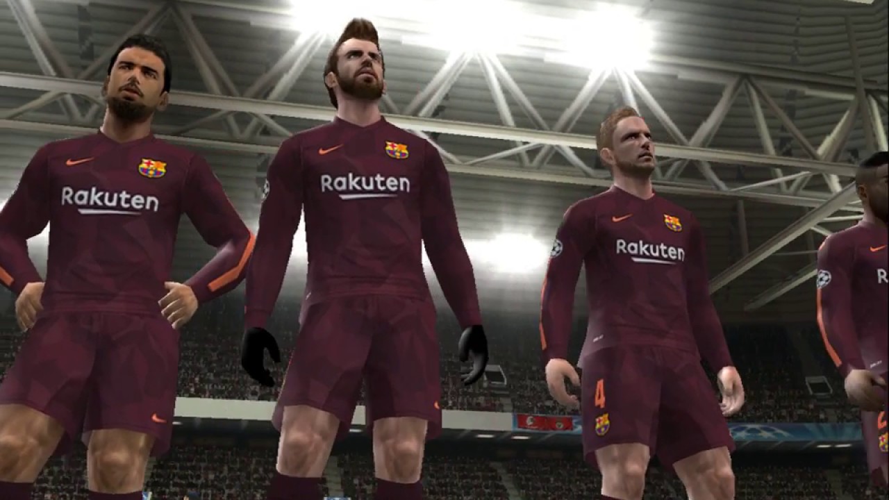 PES 2018 (PS2) Juventus vs Barcelona - Champions League