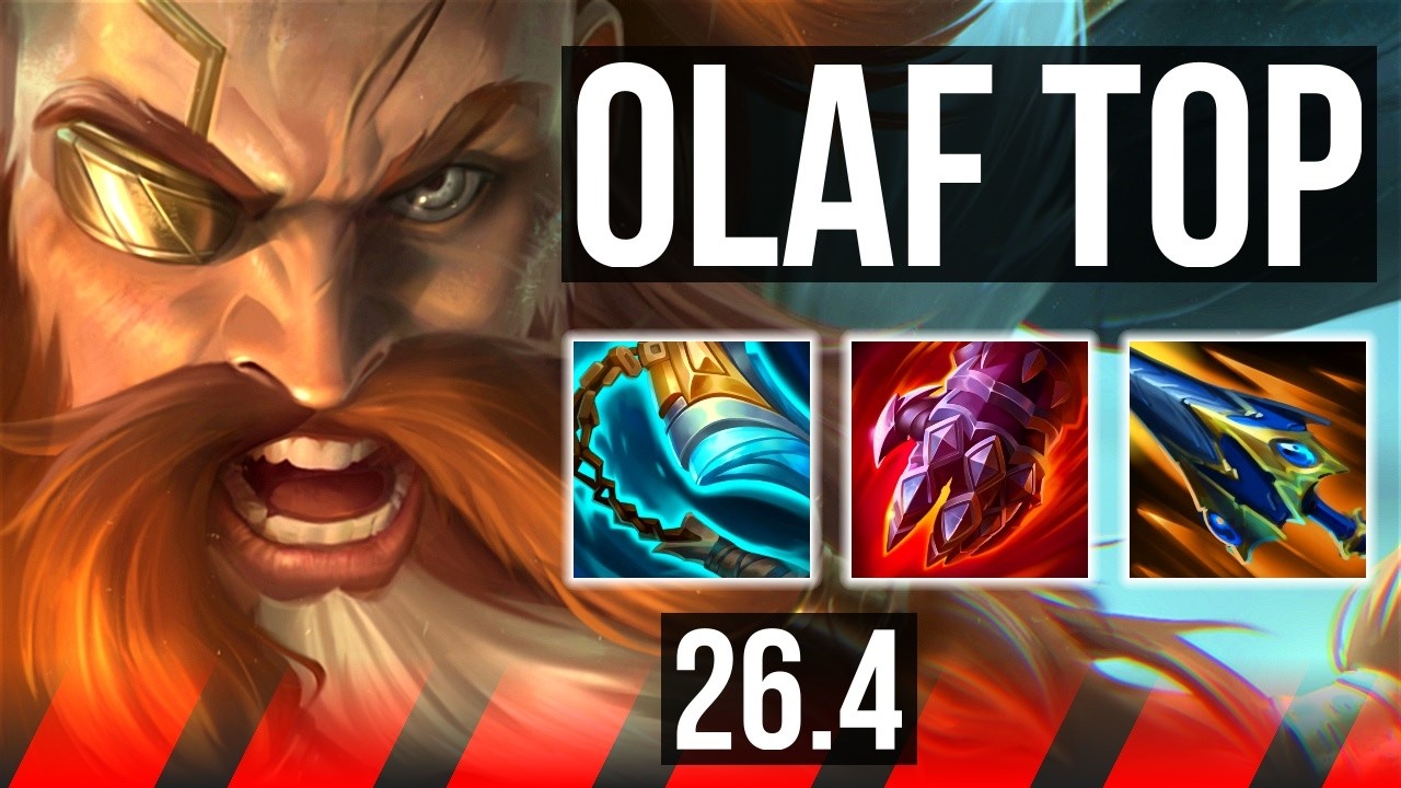OLAF vs DARIUS (TOP) | 70K damage, Good KDA: 24/4/8 | EUW Master | 26.4