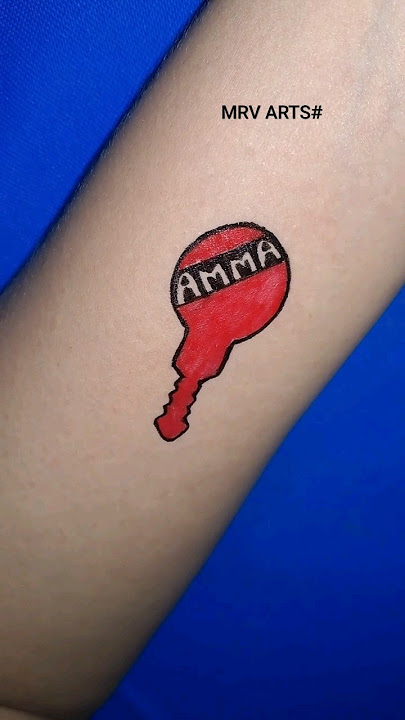 DIY KEY WITH MAGICAL AMMA TATTOO ❤️👌🏻🔑 #ytshorts #new #viral #2k23 #trending #tattoo