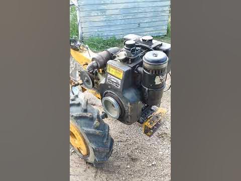 pull start diesel motor - YouTube