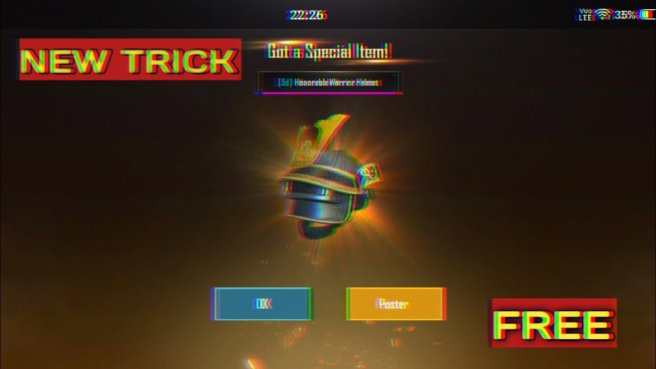 NEW TRICK ! TO GET FREE HELMET SKIN | PUBG MOBILE