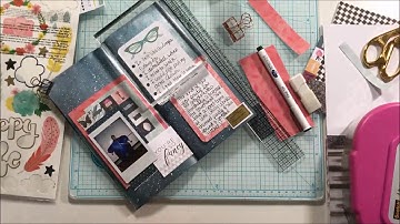 Scrapbook Process in a Travelers Notebook Insert