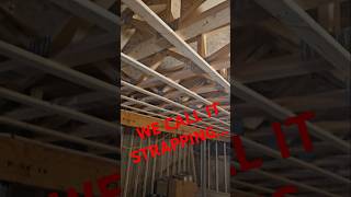 Celebrity We call it ceiling STRAPPING, 1x3 16"oc.... Wealth