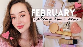 February Makeup Bin + GRWM | Shop My Stash! 💕