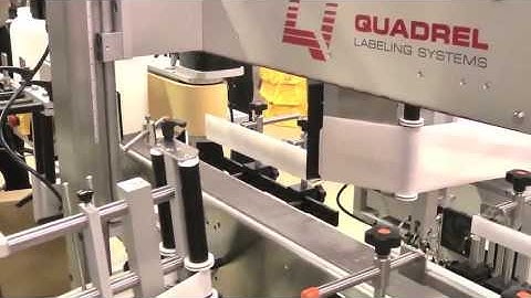 Quadrel Labeling | Tapered Plastic Containers | Bucket Labeling | Front / Back Application