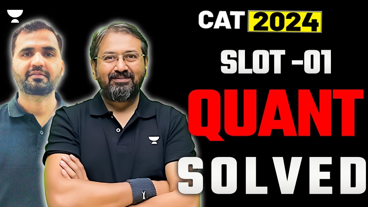 CAT 2024 Slot 1: Accurate Quants Questions Solved!! - YouTube