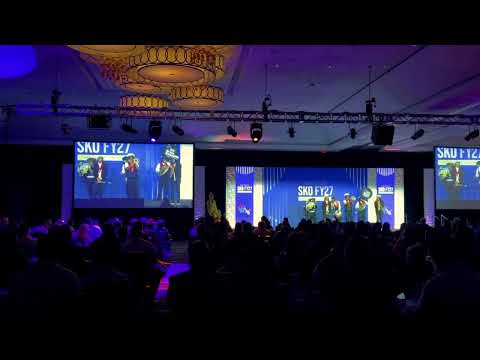 convention audience claps along  - traditional jazz