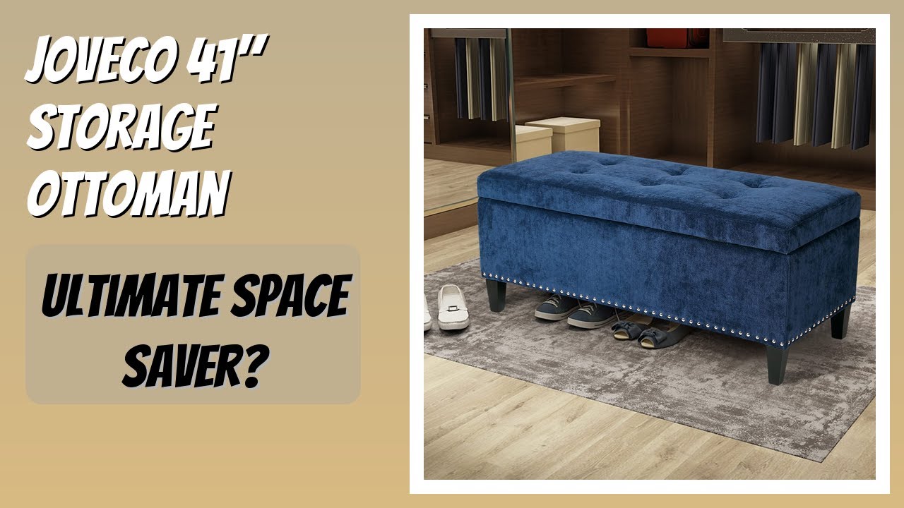 REVIEW (2026): Joveco 41" Storage Ottoman. Features