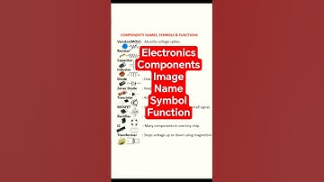 Electronic Component: Names, symbols, image & function Explained #shorts  #repair #electronics