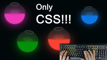 ASMR Programming - Neon Liquid Bowl Animation with CSS - No Talking