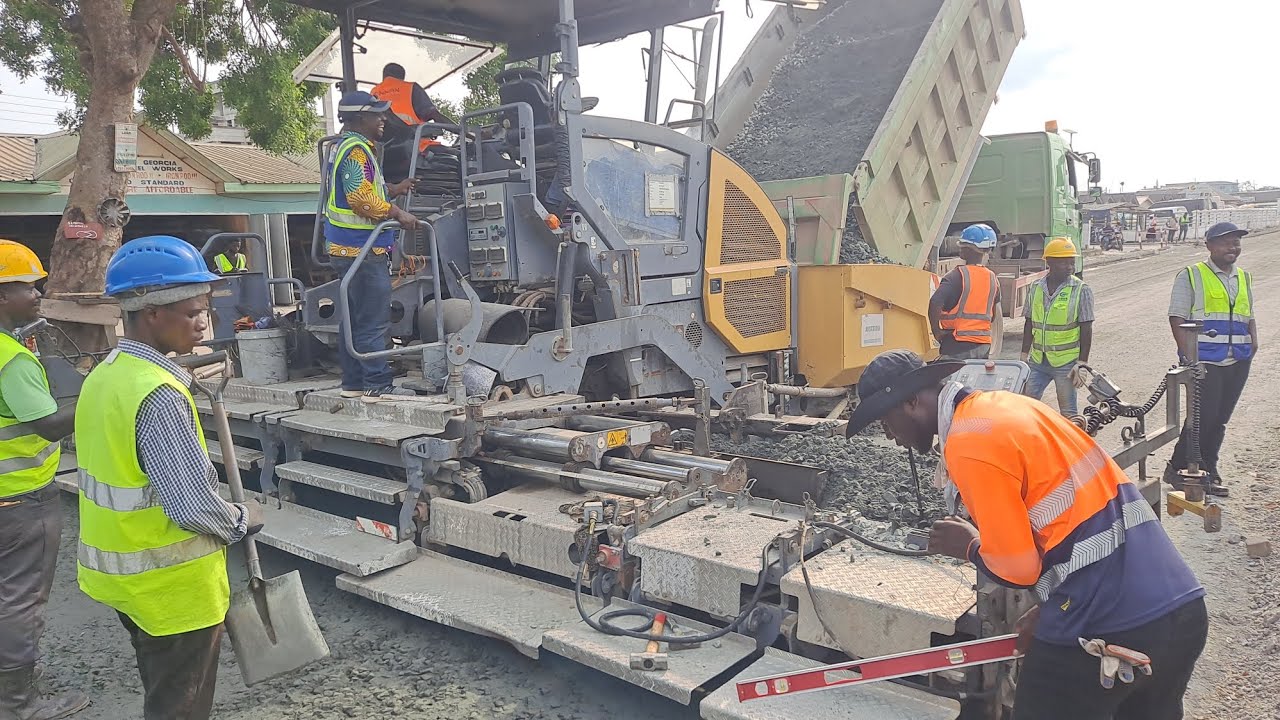 Update On The Ongoing Takoradi PWD Double Road Reconstruction, Western Regional Minister Inspection.