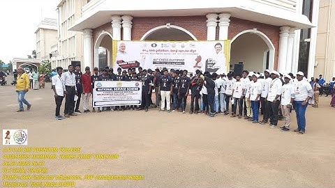 44th CHESS OLYMPIAD TORCH Opening ceremony @ THANJAVUR COLLECTORATE