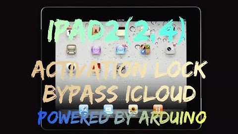 IPAD2 [2,4] ,A1395  Activation lock [icloud bypass] Bypasser by Apple tech 752 Powered By Arduino.