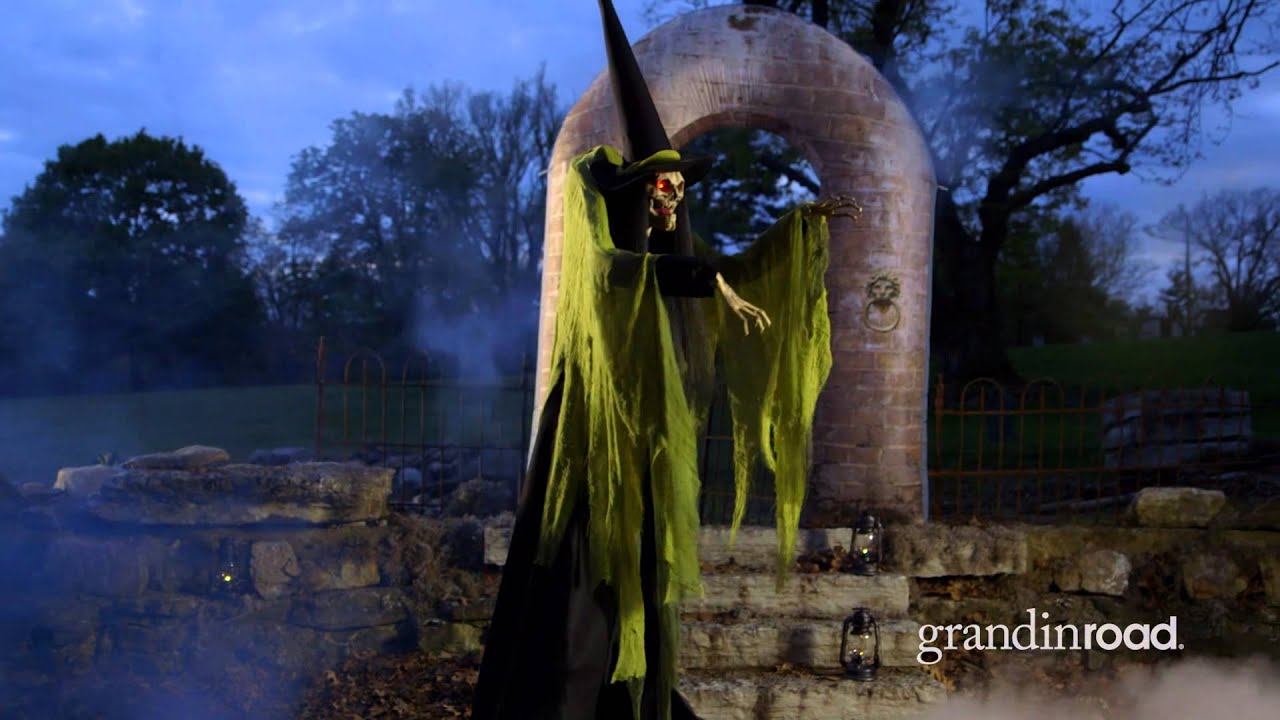 All Road Signs >> Animated Towering Macabre Witch | Grandin Road - YouTube All Road Signs >> Animated Towering Macabre Witch | Grandin Road - YouTube