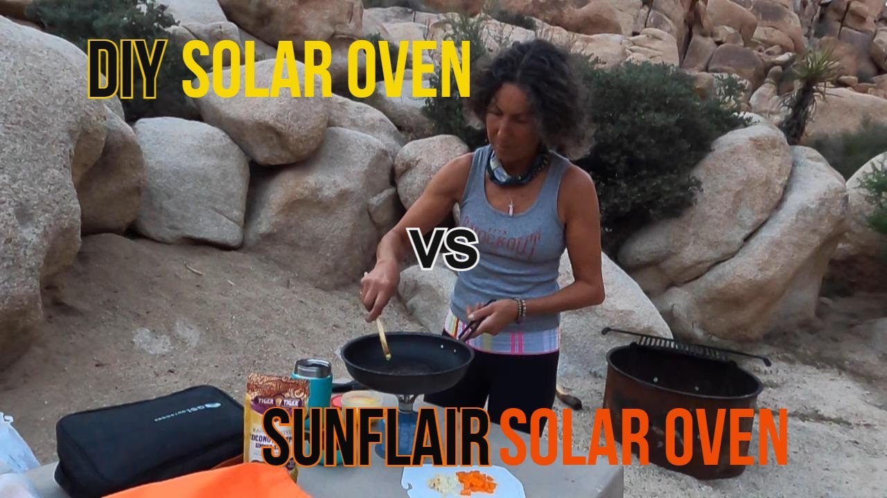 DEHYDRATING camp food | $199 SUNFLAIR portable solar oven vs. TIN FOIL on box