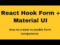 Material UI with React Hook Form