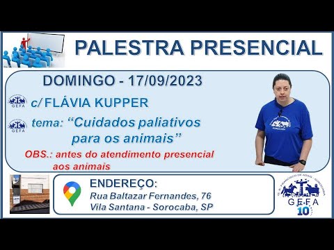 Assista: Palestra Presencial - c/ FL�?VIA KUPPER (17/09/2023)