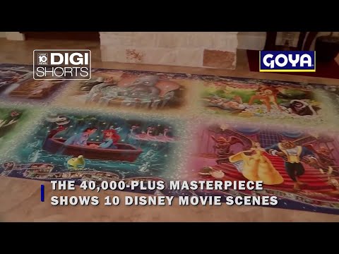 Woman spends 3 years on 40,000-plus Disney jigsaw puzzle