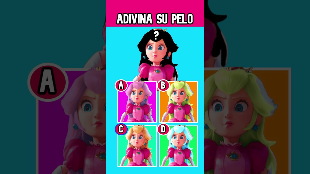 Adivina El Personaje de Super Mario Bros La Película por su Pelo #shorts