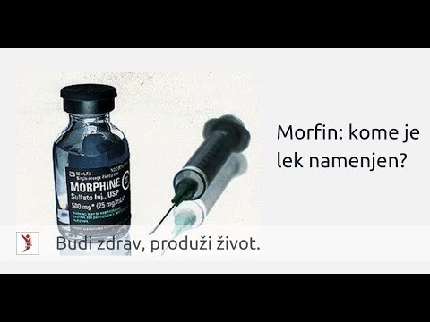 Morfin: kome je lek namenjen?