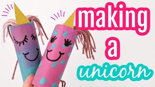 How to make a unicorn out of toilet rolls