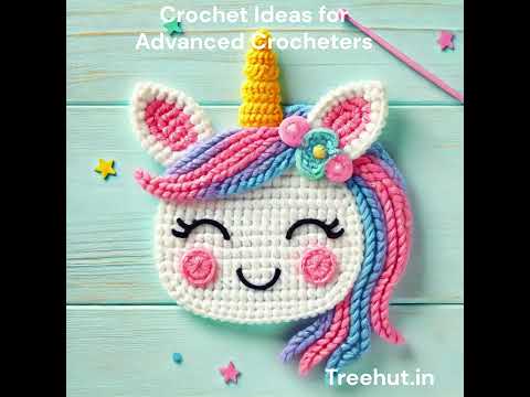 Crochet Unicorn Ideas for Appliques, Coasters and Kids room toys