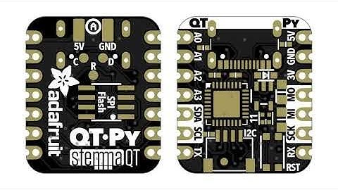 circuit python on qt py samd21 board demo