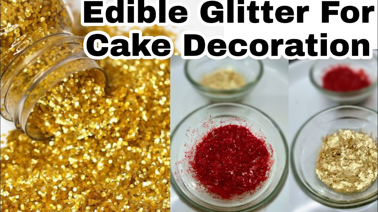 Homemade Edible Glitter for Cake Decoration in tamil / Edible