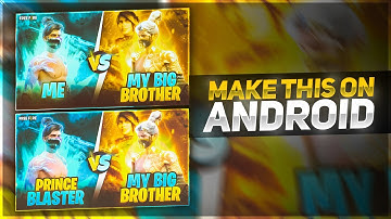 How To Make Attractive Versus Thumbnail For Free Fire On Android | Stoodent FF