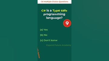 C# Multiple Choice Question #039 - Expand Future Academy #Shorts #CSharp #Dotnet #Programming