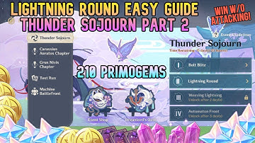 Lightning Round Event Guide (210 Primogems) - Thunder Sojourn Part 2
