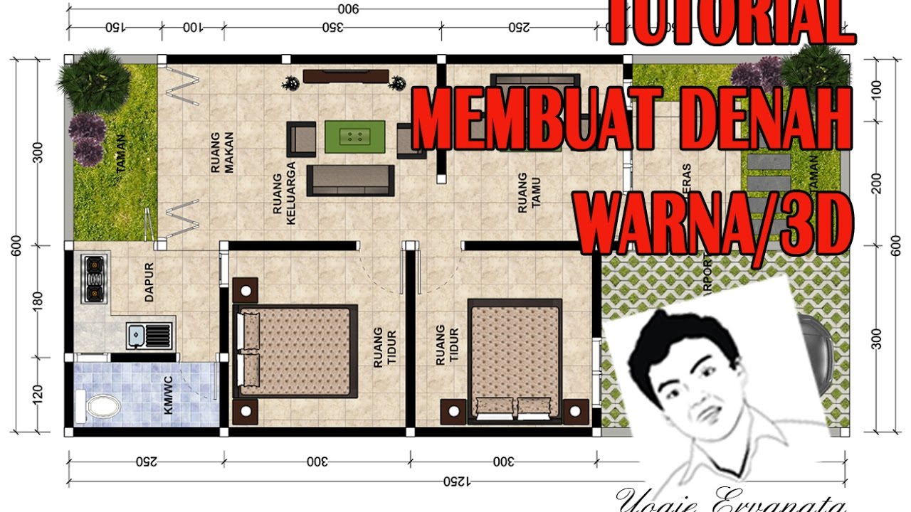 Tutorial Cara Membuat Denah Warna Bahasa Indonesia Menggunanakan