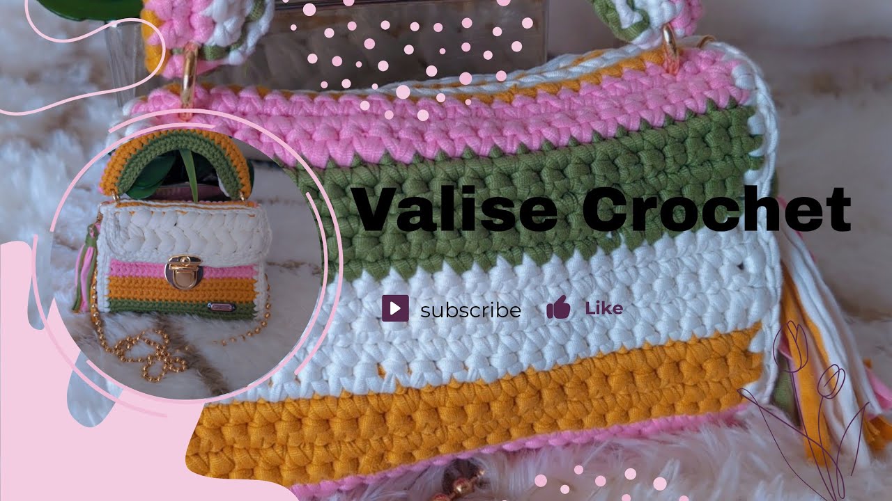 Tutorial # Valise Crochet 🧶# Point puff