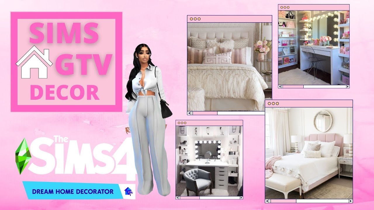 The Sims 4 | HGTV | BEDROOM/BEAUTY ROOM| DREAM HOME DECORATOR | CC ...