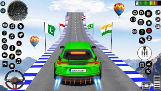 Mega Ramp Car Stunt Master Simulator - Impossible Crazy Car Stunts GT Ramp Games Android Gameplay screenshot 1