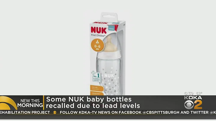 NUK baby bottle recalls due to lead levels