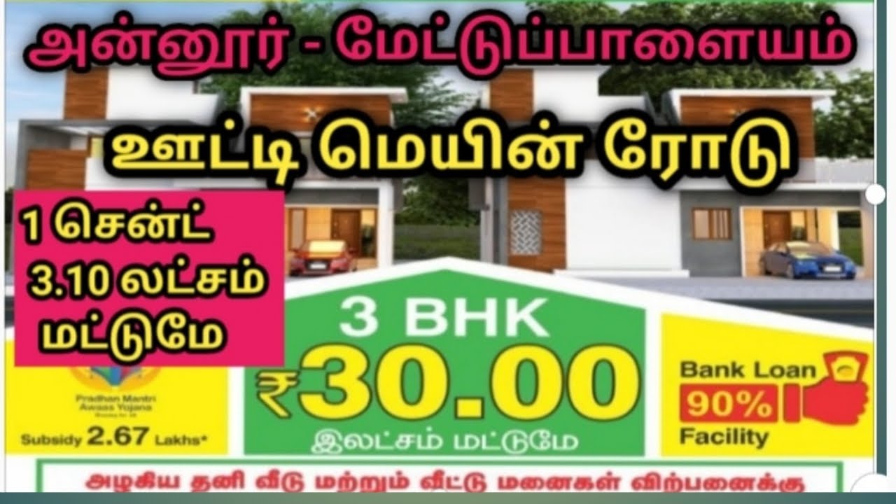 Plot for sale in Coimbatore Annur to ooty main Road Coimbatore DTCP approved plots